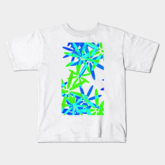 Green Flower Power Kids T-Shirt by xaxuokxenx